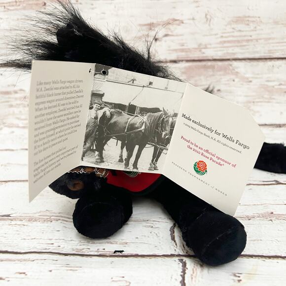 WELLS FARGO Vintage 2009 Pasadena Tournament of Roses Parade Black Al Pony - Picture 4 of 11